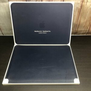 アップル Apple　MRQL2FE/A 13インチMacBook Air/MacBook Pro用レザースリーブ ミッドナイトブルー 230807RM450171