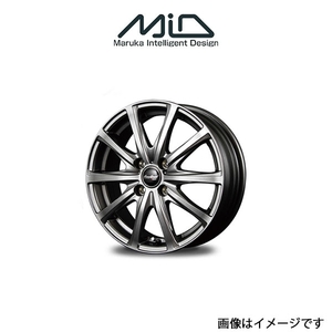 MID ユーロスピード V25 アルミホイール 1本 タント LA650S/LA660S(13×4J 4-100 INSET43 メタリックグレー)EUROSPEED V25