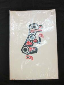 1978年 イヌイットアート 版画 カエル FROG レトロ カナダ土産 壁飾り ポスター 当時物　 ▼