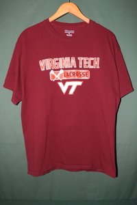 champion チャンピオン VIRGINIA TECH LACROSSE バージニアテック ラクロス Tシャツ XLサイズ 中古