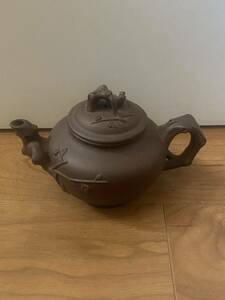 中国 紫砂 茶道具 急須 茶壺 朱泥 茶器 梅花彫年代物