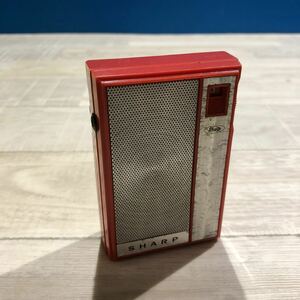 昭和 レトロ SHARP シャープ BP-101 TRANSISTOR RADIO トランジスタ ポケット 携帯型 ラジオ アンティーク 通電OK 現状品