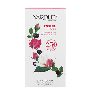 ヤードレー ロンドン イングリッシュ ローズ ラグジュアリー ソープ 3個セット 100g×3 ENGLISH LAVENDER LUXURY SOAP YARDLEY LONDON