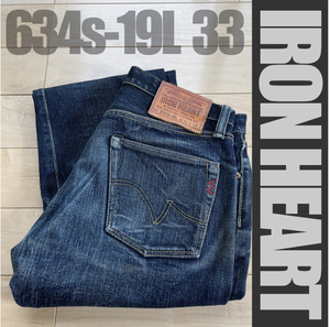 ■634S-19L 33インチ 19oz セルビッチストレートジーンズ 33インチ■アイアンハート■IRON HEART■パンツ ジーンズ ジーパン