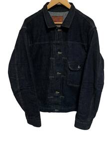 TCB jeans ジーンズ　Gジャン　デニムジャケット　1ｓｔ　Tバック　サイズ42　大きいサイズ　ブルー　ファースト　インディゴ　T-BACK