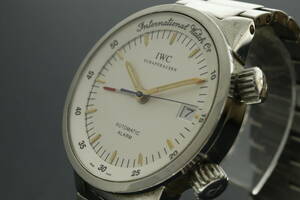 LVSP6-5-4 7T052-4 IWC International Watch Co 腕時計 シャフハウゼン アラーム デイト 自動巻き 約146g メンズ シルバー ジャンク