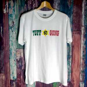 送込 TUFF GONG RECORDS タフゴング　ボブ マーリー 半袖Tシャツ　白　Mサイズ