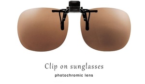 新品 クリップ オン 偏光レンズ 眼鏡 ST-7B クリップオン 偏光調光サングラス UVカット 調光サテライトエプロン