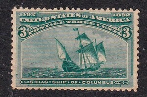 ♪アメリカ/記念 ≪コロンブス博/旗艦≫1893年 3c/NH Scott#232