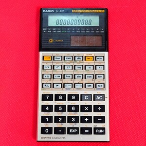 【送料230円】 CASIO カシオ 関数電卓 fx-50F SCIENTIFIC FORMULA 23 中古 昭和レトロ 電卓 カシオ関数電卓 本体のみ 計算機　ソーラー