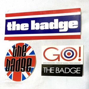 デッドストック品／THE BADGE (ザ・バッヂ) オリジナルステッカー3枚セット(26)