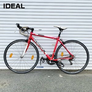 【輸入品】 IDEAL ヴィンテージ自転車 レッド ロードバイク ドロップハンドル ヨーロッパ直輸入 c04