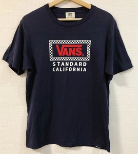 スタンダードカリフォルニア × VANS Tシャツ 紺 サイズM バンズ