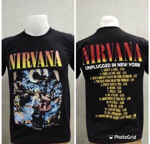 90年代バンド　ニルヴァーナ　Nirvana L バンドTシャツ　.