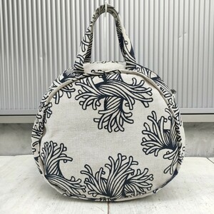 クリストファーネメスCHRISTOPHER NEMETH/ネメス/Round Bag L/麻/リネン/キャンバス/ロープ柄/ラウンドバッグ/ハンドバッグ/トートバッグ/