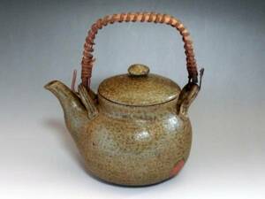 急須■祥山 茶瓶 松葉色 煎茶器 お茶道具 骨董品 古美術■