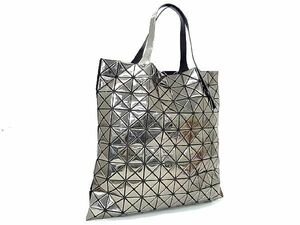 ■新品同様■ BAO BAO ISSEY MIYAKE バオバオイッセイミヤケ プリズム PVC ハンドバッグ トートバッグ レディース シルバー系 BI0818