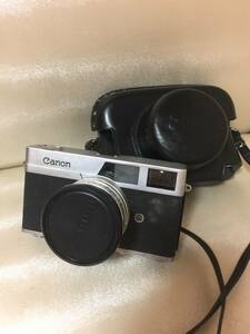 キャノン Canonet 45mmF1.9レンズ搭載 ハードケース付 ジャンク