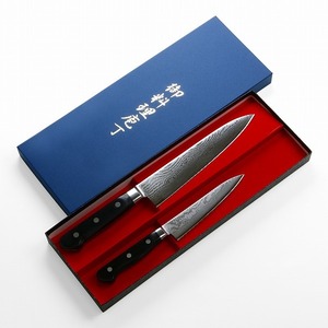 名入れ無料 包丁 セット V10 ダマスカス 牛刀 2本組 120 180 ステンレス 日本製 プレゼント 誕生日