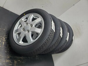 155/65R14 ラジアル サマータイヤ 夏タイヤ 4本 新品 セイバーリング 23年式 ダイハツ アルミホイール付き 送料全国一律 T1117