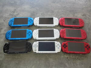 ソニー PSP 3000 本体 9台セット/PSP-3000/通電確認済み ジャンク