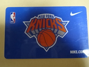 ★激レア USA西海岸入手 NBA公式ブランド ナイキ【Nike】ニューヨーク ニックス【New York Knicks】ロゴ プラスティックカード