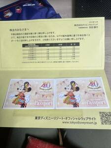 【送料無料】ディズニーランド,ディズニーシー 株主用パスポート2枚