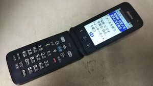 D4963 docomo SIMフリー らくらくホン F-02J FUJITSU 4Gガラホ 簡易確認＆簡易清掃＆初期化OK 判定○ WebにてSIMロック解除手続受付済み