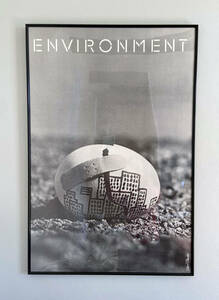 ソール・バス Saul Bass デザイン！ 『Environment(環境)』(1971年製) ヴィンテージポスター 超レア！！