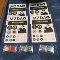 MZDAO(前澤ゆうさく氏)　缶バッジ　６個　シール４組　まとめ売り