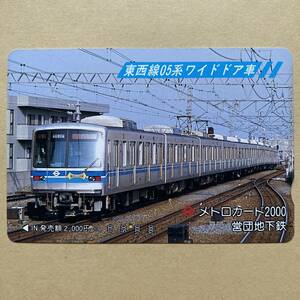 【使用済】 メトロカード 営団地下鉄 東京メトロ 東西線05系ワイドドア車
