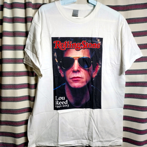 ルー リード LouReed バンドTシャツ Lサイズ 雑誌「Rolling Stone」新品/送料無料 ヴェルヴェットアンダーグラウンド Velvet Underground