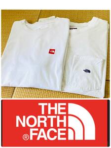 2枚セット☆THE NORTH FACE PURPLE LABEL 7oz L/S Pocket Tee ポケットTシャツ ＋ BOX LOGO T size:L☆ノースフェイス Supreme 