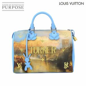 未使用 展示品 ルイ ヴィトン LOUIS VUITTON マスターズ ターナー スピーディ 30 ハンド バッグ ブルー M43306 メタリックブルー 90224018