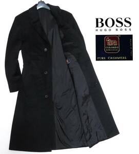 美品 BOSS HUGOBOSS COLOMBO PURE CASHMERE ヒューゴボス コロンボ 最高峰品質ピュアカシミヤ100% チェスターコート アウター 大谷翔平