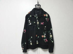 21FW Engineered Garments Classic Shirt Floral Embroidery Black with Multi Color エンジニアードガーメンツ クラシック シャツ 