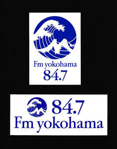 ローカルFMステッカー(シール)「84.7 Fm yokohama」横浜エフエム放送(suzu)