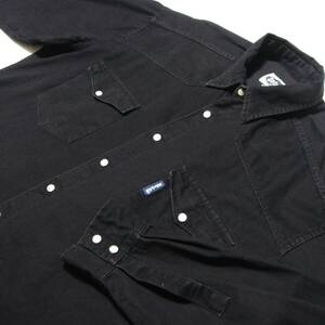 ■送料0 ^ ^ SET RAK 黒 ツイール地 ウエスタンシャツ XL ■アメリカ USA古着 ワークシャツ ウエスタンシャツ大量出品中 N4