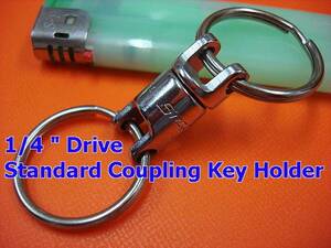 即落☆スナップオン☆1/4”規格のカップリングキーホルダー(514)／1/4” Drive Standard Coupling Key Holder