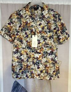 ポールスミス コレクション フローラル 花柄 半袖 オープンカラーシャツ