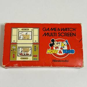 【動作品】GAME&WATCH ゲームウォッチ マルチスクリーン ミッキー&ドナルド DM-53 Nintendo 任天堂