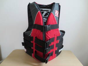 JETPILOT S1 NYLON VEST RED/CHARCOAL