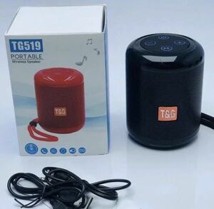 【1円】新品 T&G Bluetooth ワイヤレス スピーカー 黒 高音質 キャンプ アウトドア 旅行 スポーツ 屋内 野外 ポータブル 重低音