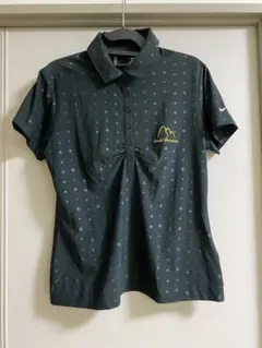 【新品、未使用】NIKE golf ゴルフウェア　シャツ　ブラック　ドット　XL