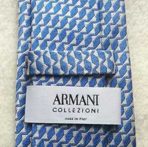 ARMANI COLLEZIONI アルマーニ・コレッツィオーニ ネクタイ シルク100％ イタリア製 ブルー 22000841
