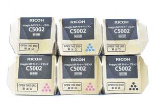 未使用 RICOH 純正 トナー C5002 4色6本（マゼンタ・イエロー×各2 / シアン・ブラック×各1） リコー ITQ57LBDBM9S-YR-N09-byebye