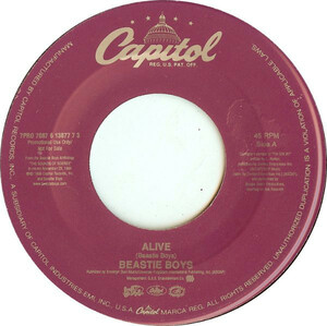 Beastie Boys 『Alive / Big Shot (Live)』7inchアナログレコード!!