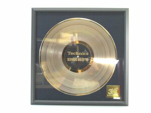 Technics SL-1200 35th Anniversary ゴールドディスク 35周年記念 テクニクス レコード 松下電工 アナログ LP 記念品 #U2441