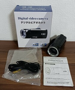 デジタルビデオカメラ / DT-HDC1707 / HD 56×58×120㎜ 138g / 大栄トレーディング株式会社 箱入り / 中古品
