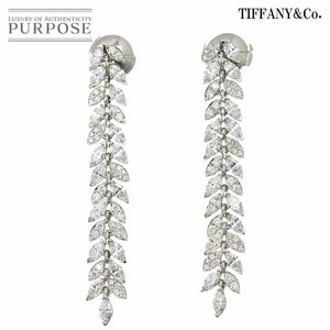 ティファニー TIFFANY&CO. ビクトリア ヴァイン ドロップ ダイヤ ピアス Pt プラチナ Victoria Diamond Earrings Pierced 90214031